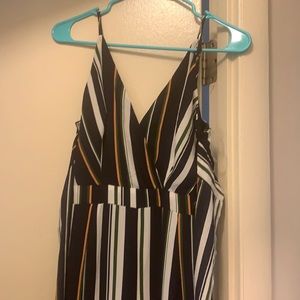 stripped jumpsuit